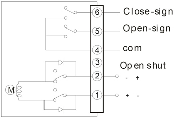 DC24V DC12V direct on-off type wiring diagram
