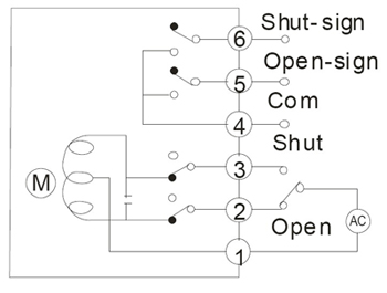 On-off type with passive contact signal feedback