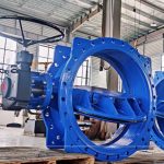 Double eccentric soft seated Flanged Butterfly Valve