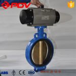 Remote-controlled pneumatic aluminum bronze butterfly valve for shipyard