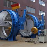 What is the largest butterfly valve in the world and where can it be found?